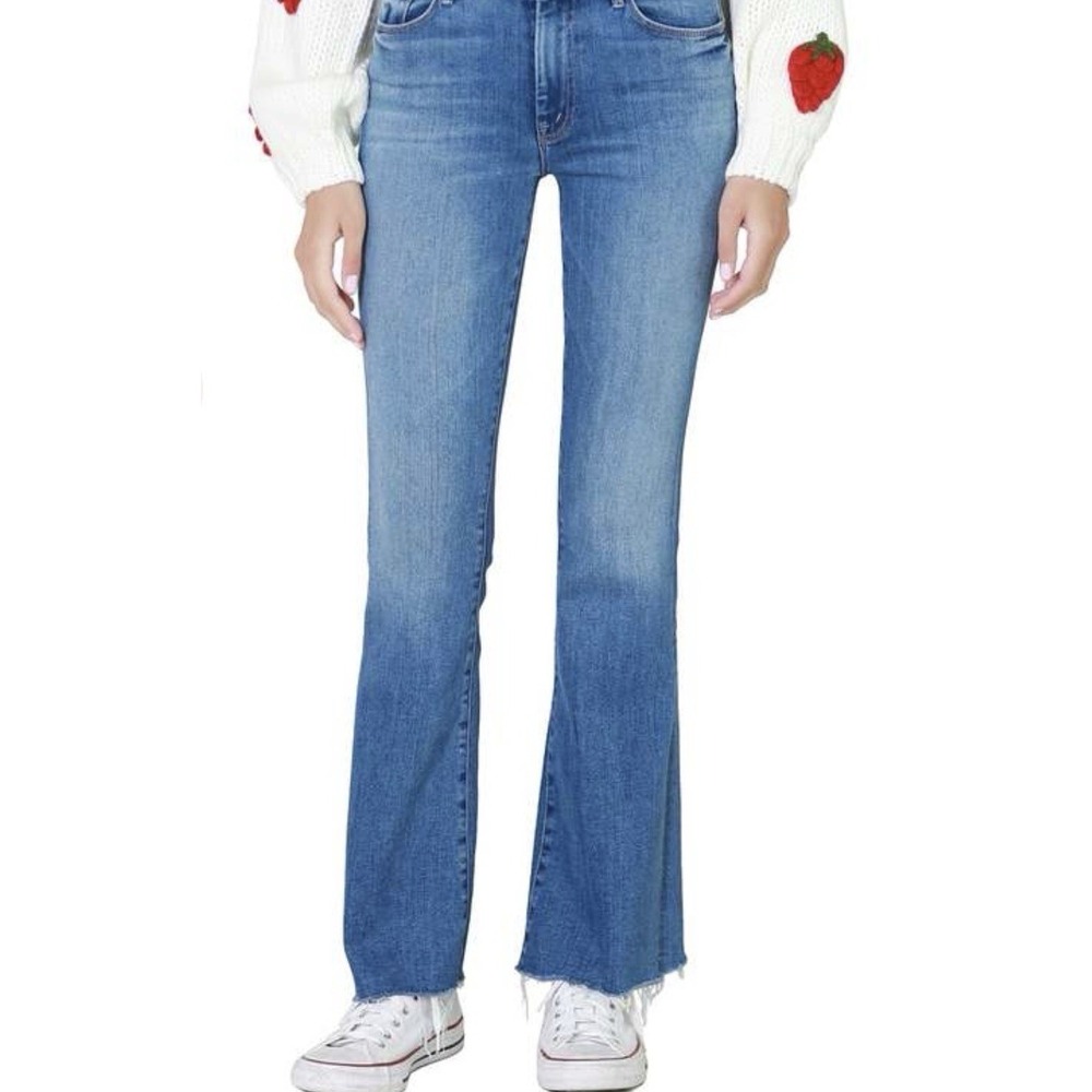 MOTHER The Weekender Fray Jeans Women's Size 24 Retail $258